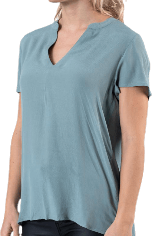 Molly Ss V-Neck Green - Bild 8