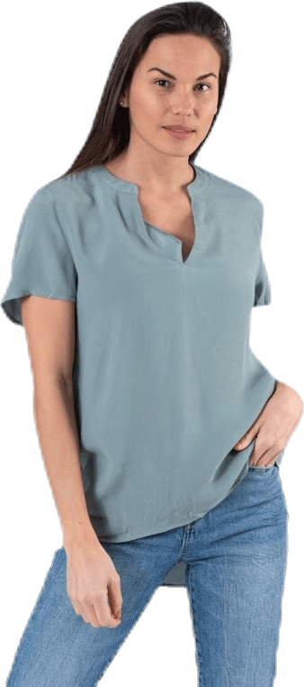 Molly Ss V-Neck Green