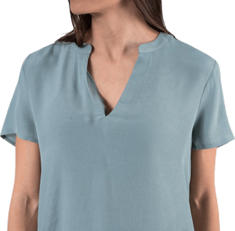 Molly Ss V-Neck Green - Bild 5