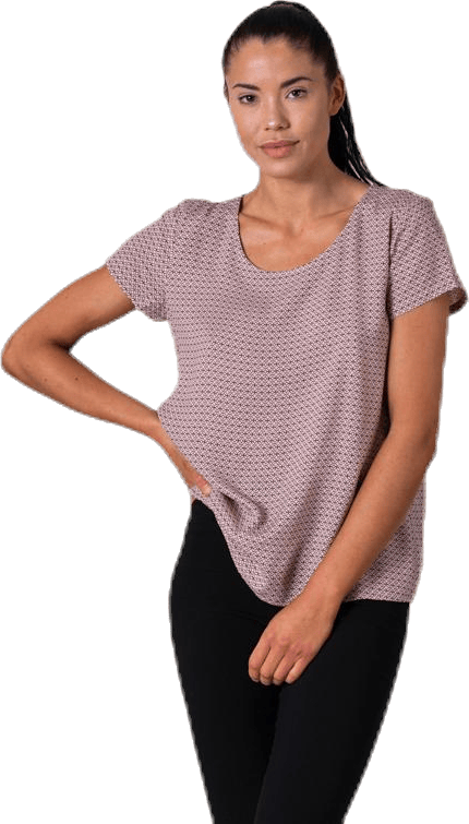 First One Ss Aop Top Red