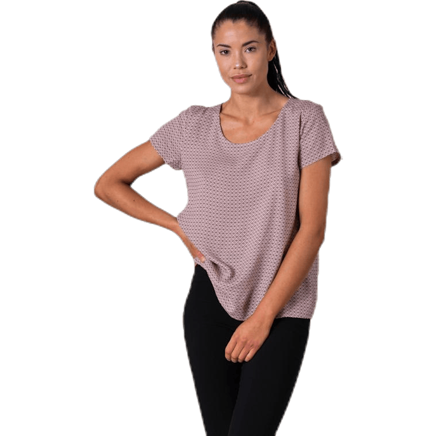 First One Ss Aop Top Red