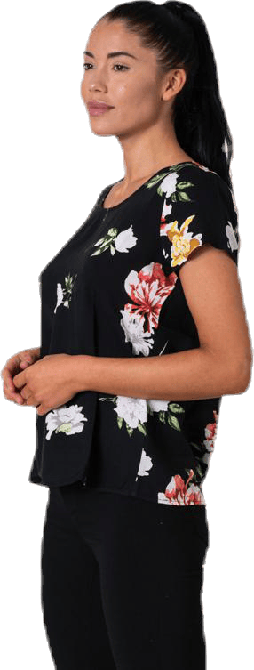 First One Ss Aop Top Black - Bild 2