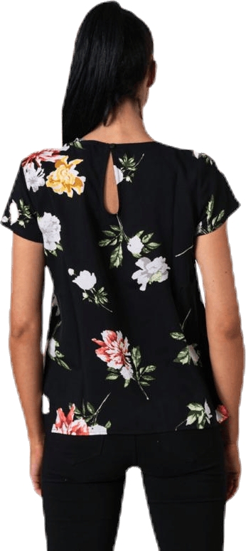 First One Ss Aop Top Black - Bild 3