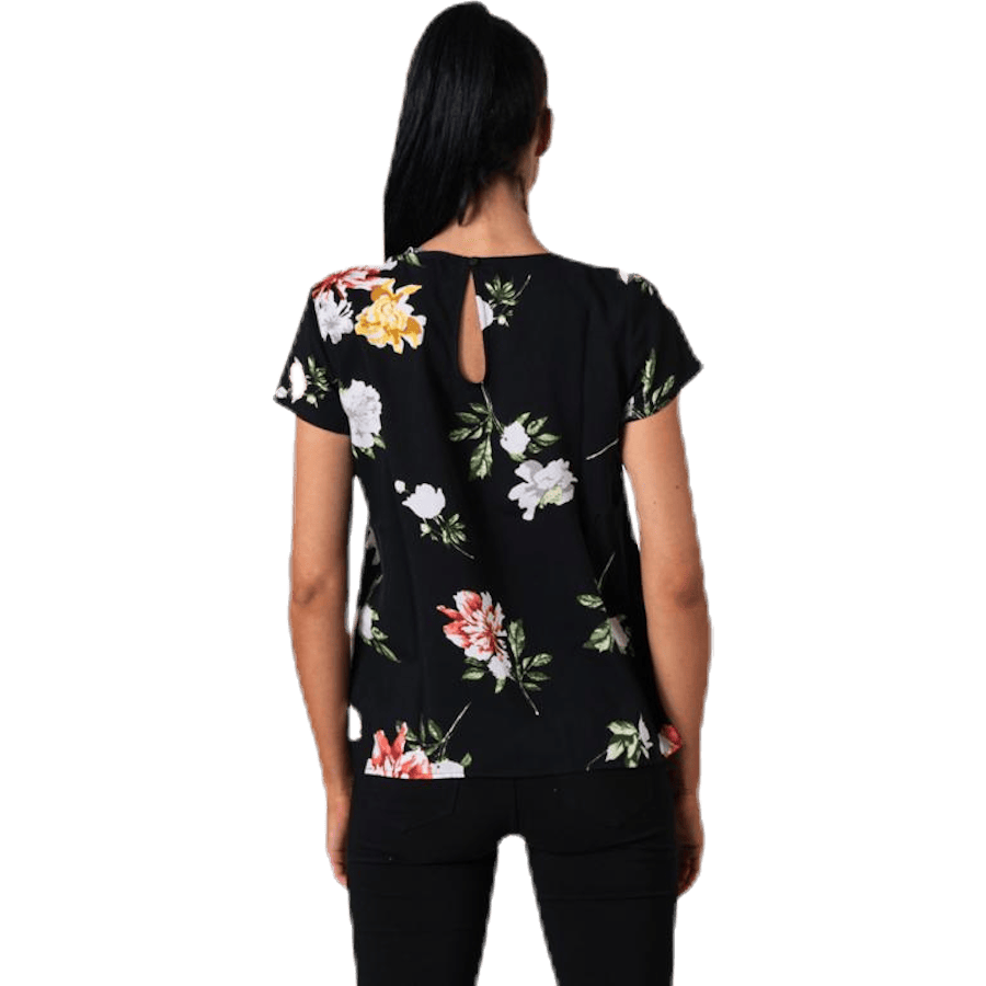 First One Ss Aop Top Black - Bild 3