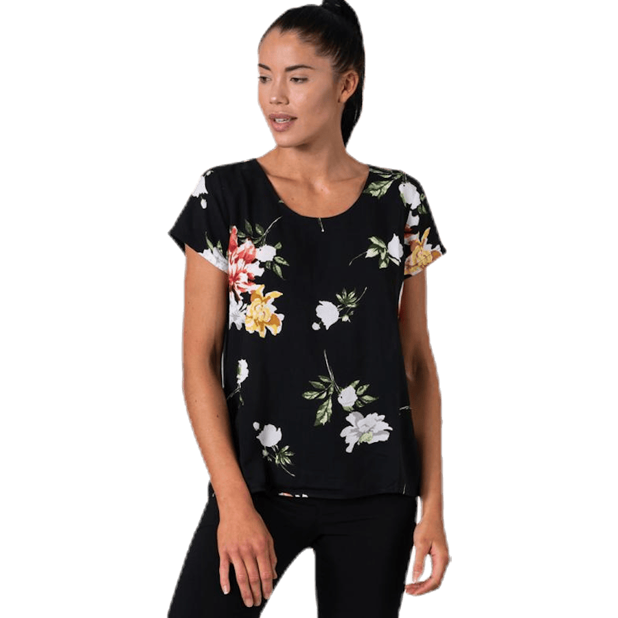 First One Ss Aop Top Black - Bild 5