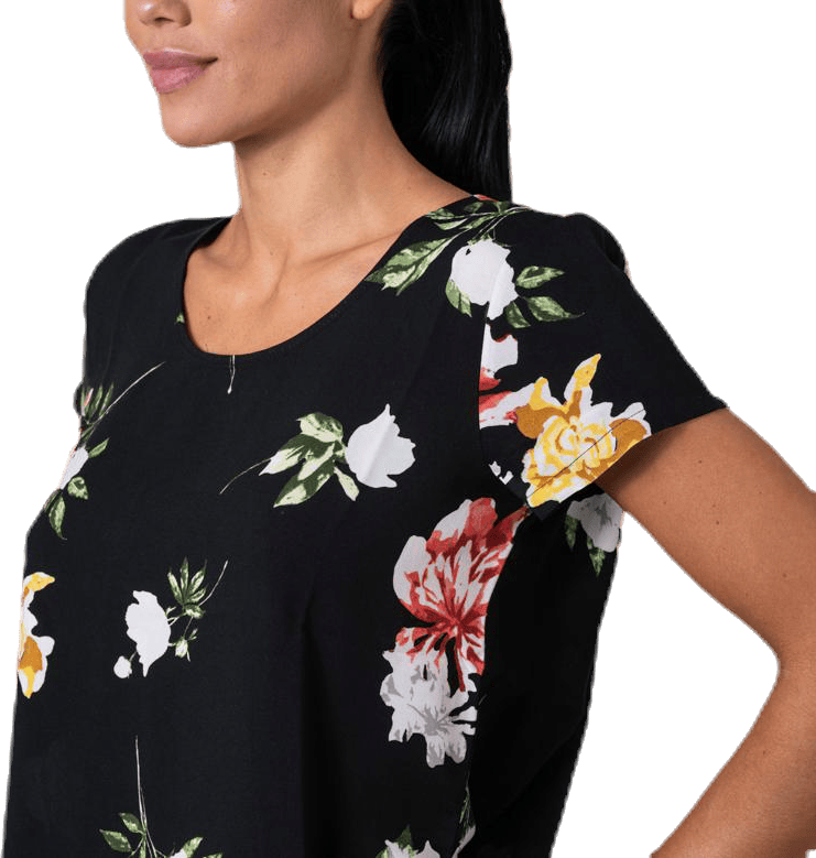 First One Ss Aop Top Black - Bild 6