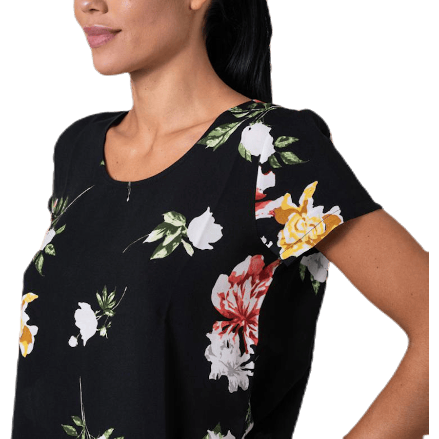 First One Ss Aop Top Black - Bild 6