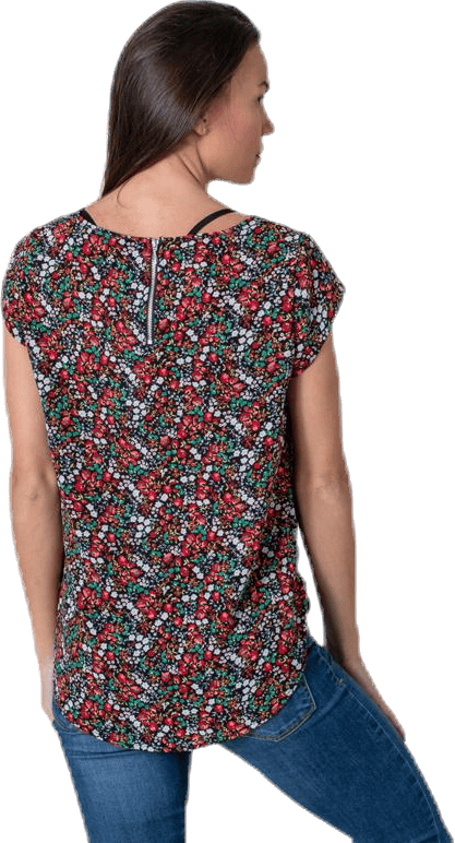 Vic Ss Aop Top Wvn Black - Bild 3