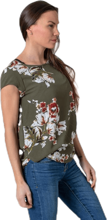 Vic Ss Aop Top Wvn Black - Bild 2