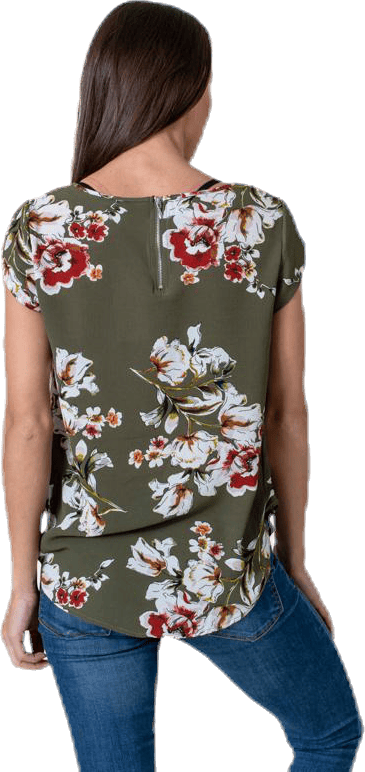 Vic Ss Aop Top Wvn Black - Bild 3