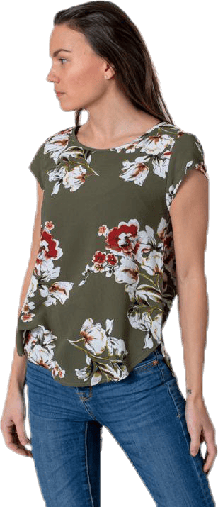 Vic Ss Aop Top Wvn Black - Bild 4