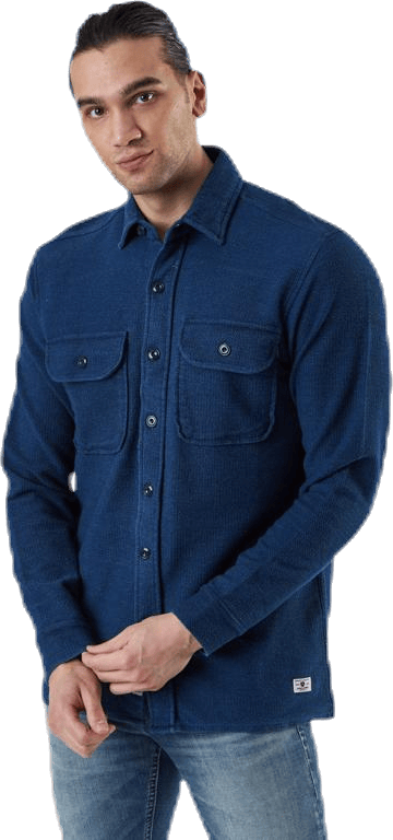 Preston Sweat Shirt Ls Blue, Male, Abbigliamento, Camicie, Blu, XL