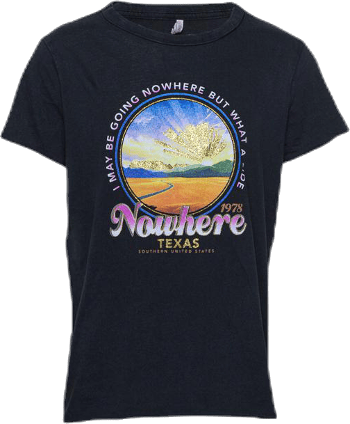 Bonnie S/S Top Box Jrs Black, Unisex, Apparels, T-shirt, Black, 134/140