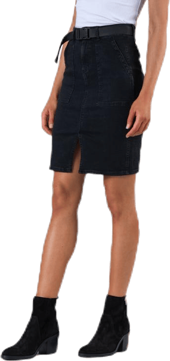 Nala Mw Pencil Buckle Skirt Black - Bild 2