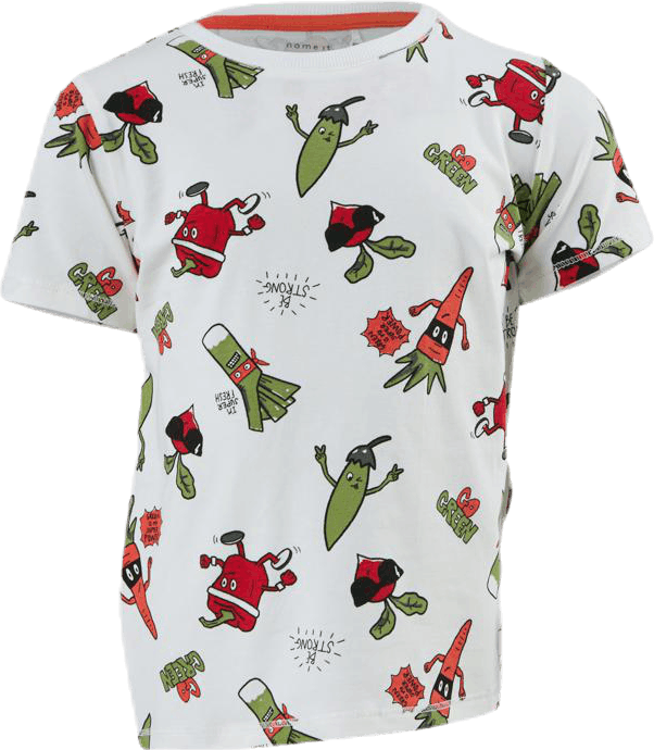 Labano Ss Top White, Unisex, Kleding, T-shirt, Wit, 98