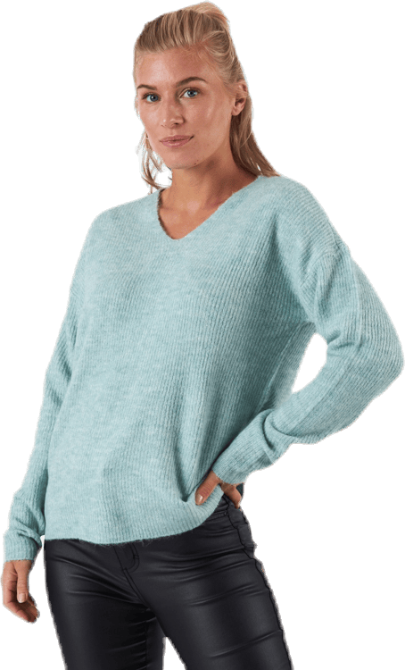 Camilla V-Neck L/S Pullover Knt Beige