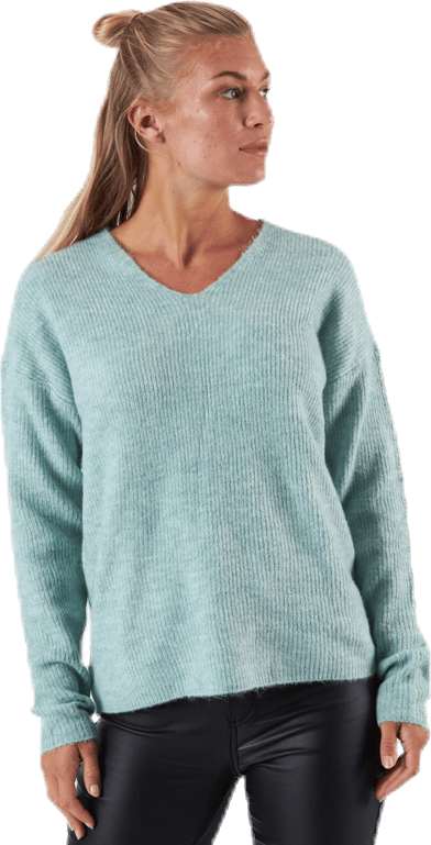 Camilla V-Neck L/S Pullover Knt Beige - Bild 2