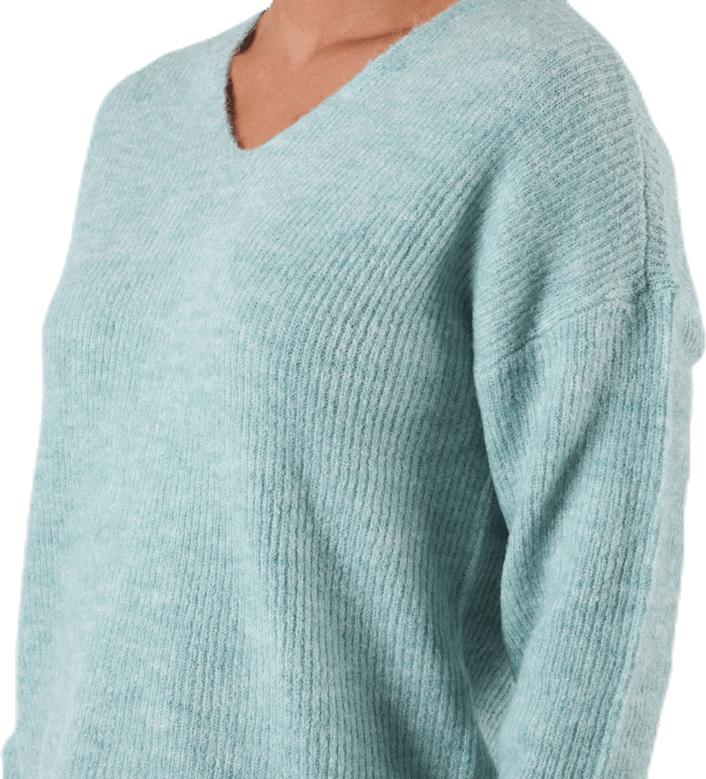 Camilla V-Neck L/S Pullover Knt Beige - Bild 4