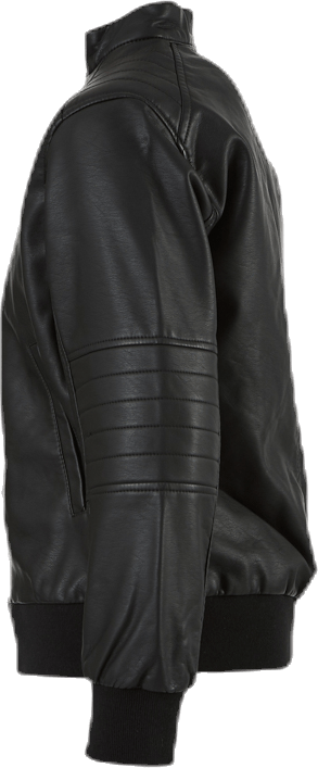 Mike Faux Leather Jacket Black - Bild 2
