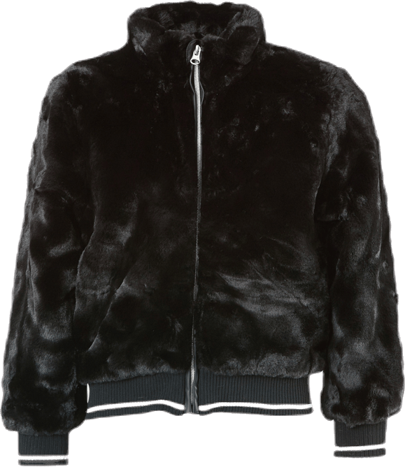 Manette Faux Fur Bomber Jacket Black, Unisex, Abbigliamento, giacche, Nero, 122
