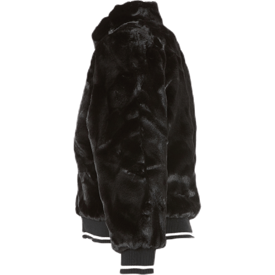 Manette Faux Fur Bomber Jacket Black - Bild 2