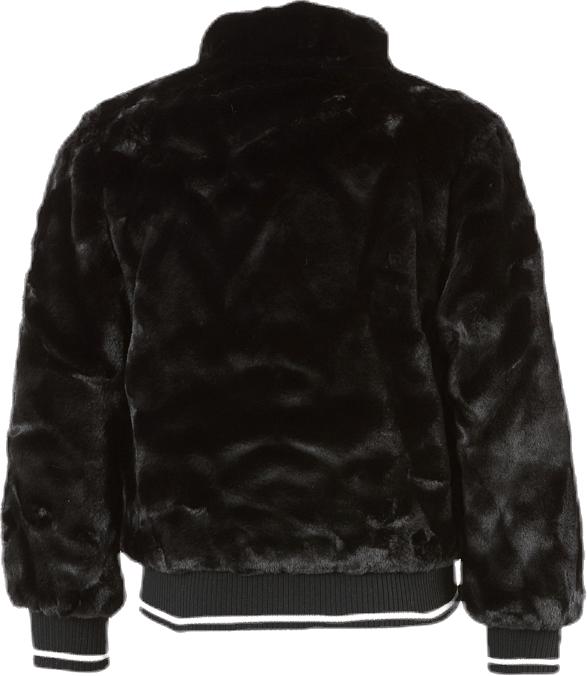 Manette Faux Fur Bomber Jacket Black - Bild 3