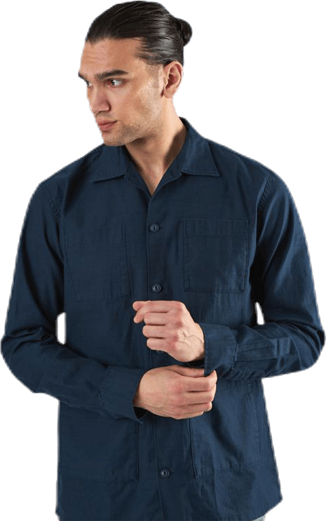 Bastian Shirt Ls Blue