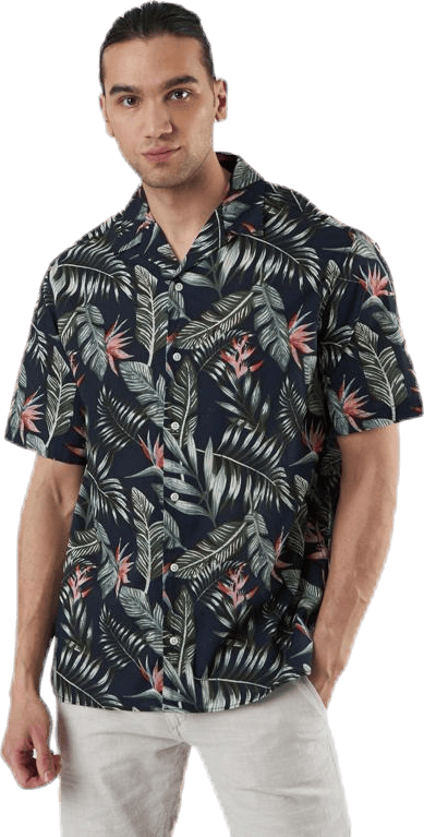 Marty Organic Shirt Ss Blue