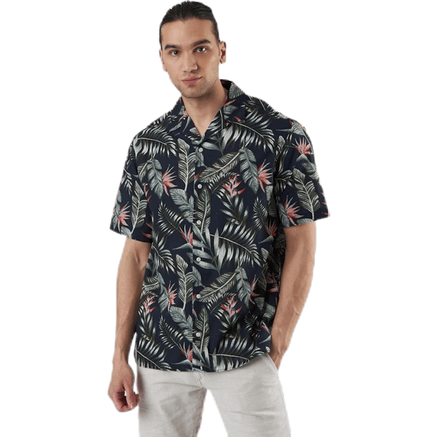 Marty Organic Shirt Ss Blue