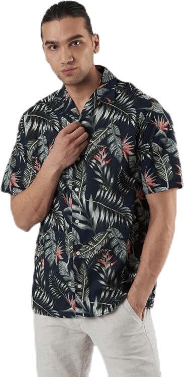 Marty Organic Shirt Ss Blue - Bild 3