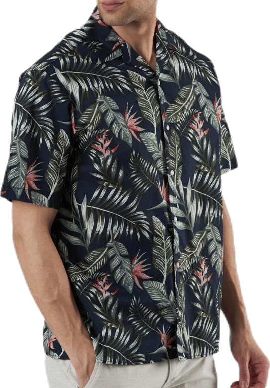 Marty Organic Shirt Ss Blue - Bild 4