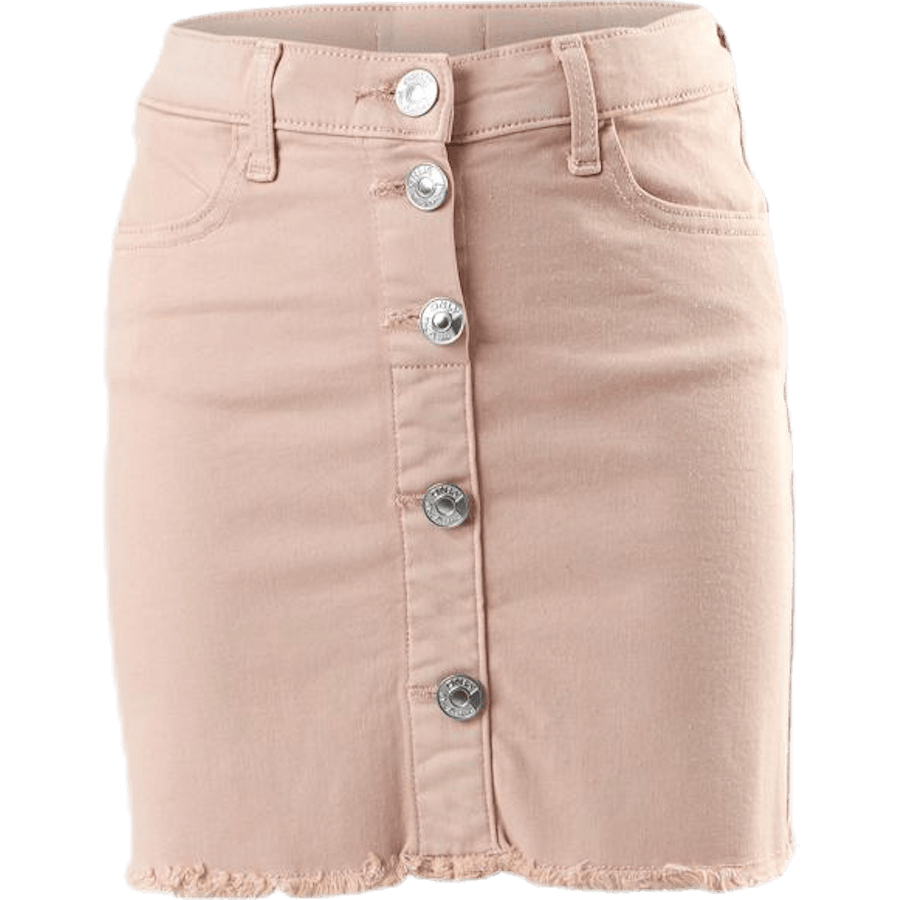 Farrah Color Button Skirt Pink