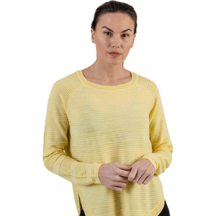 Caviar L/S Pullover Knt Yellow