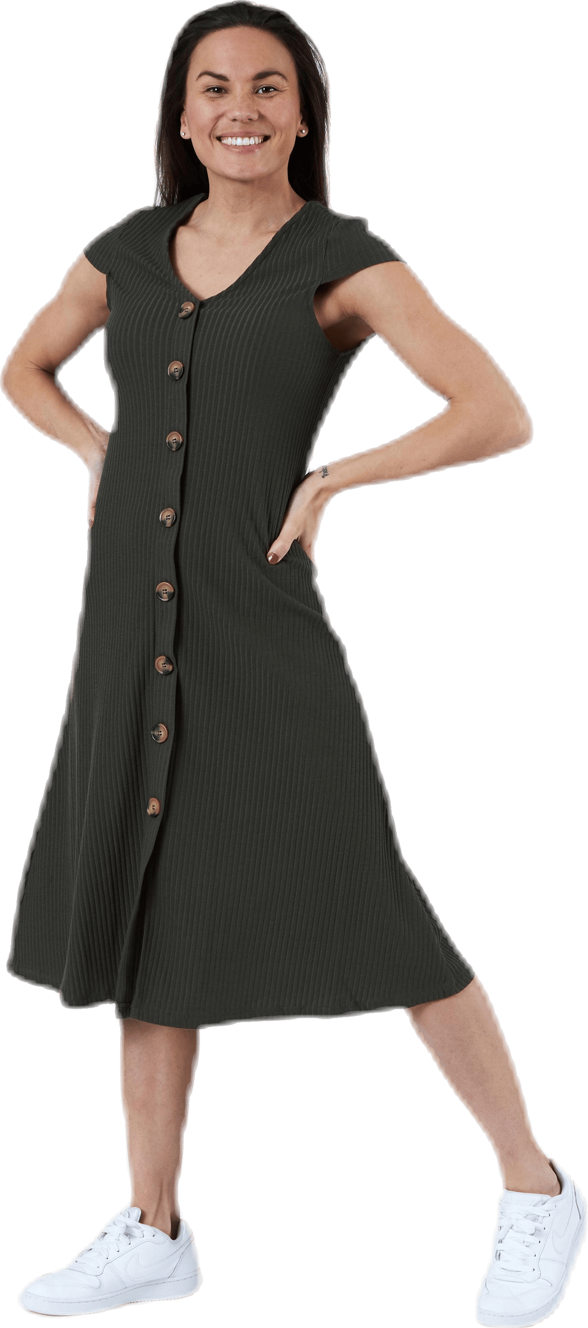 Nella S/S Dress Jrs Green - Bild 4