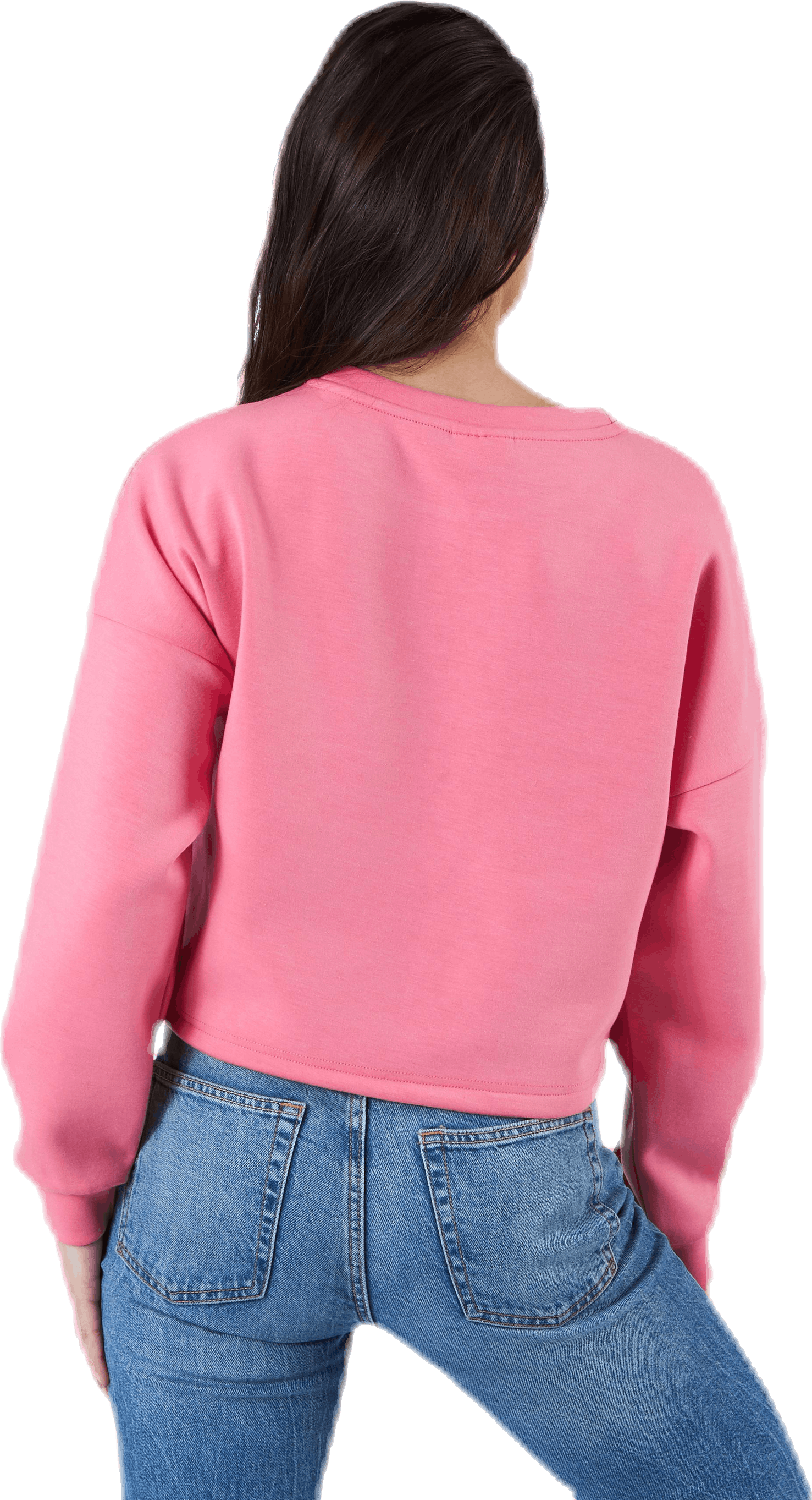 Pastel L/S O-Neck Swt Pink, Female, Apparels, Shirts, Pink, XL