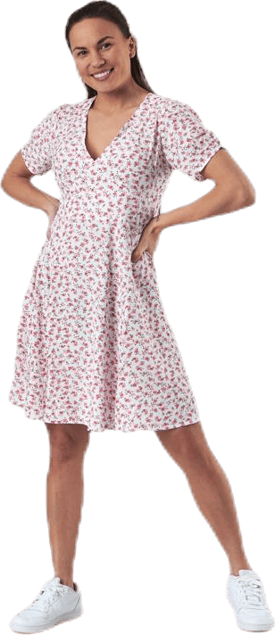 Davie Ss Short Dress Wvn White, Female, Ropa, faldas y vestidos, Blanco, 34