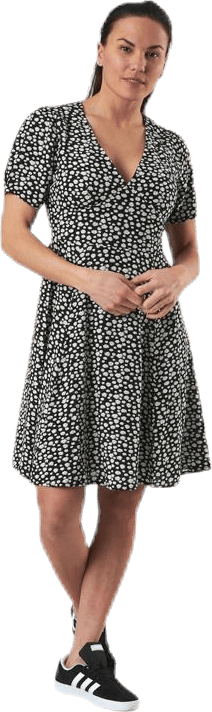 Davie Ss Short Dress Wvn Black, Female, Apparels, skirts & dresses, Black, 34
