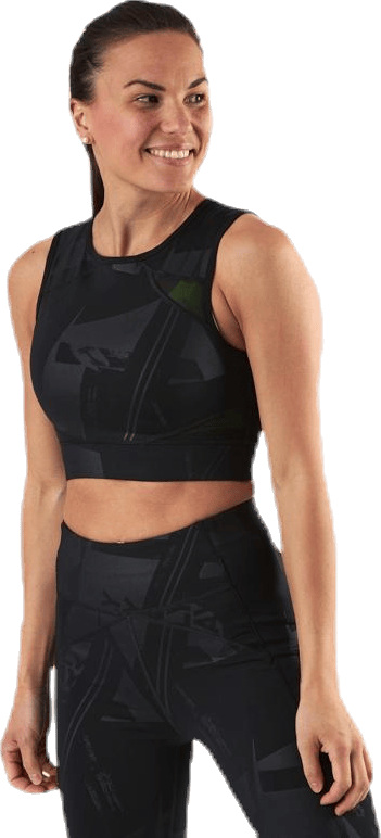 Mado Aop Cropped Training Top Black - Bild 4