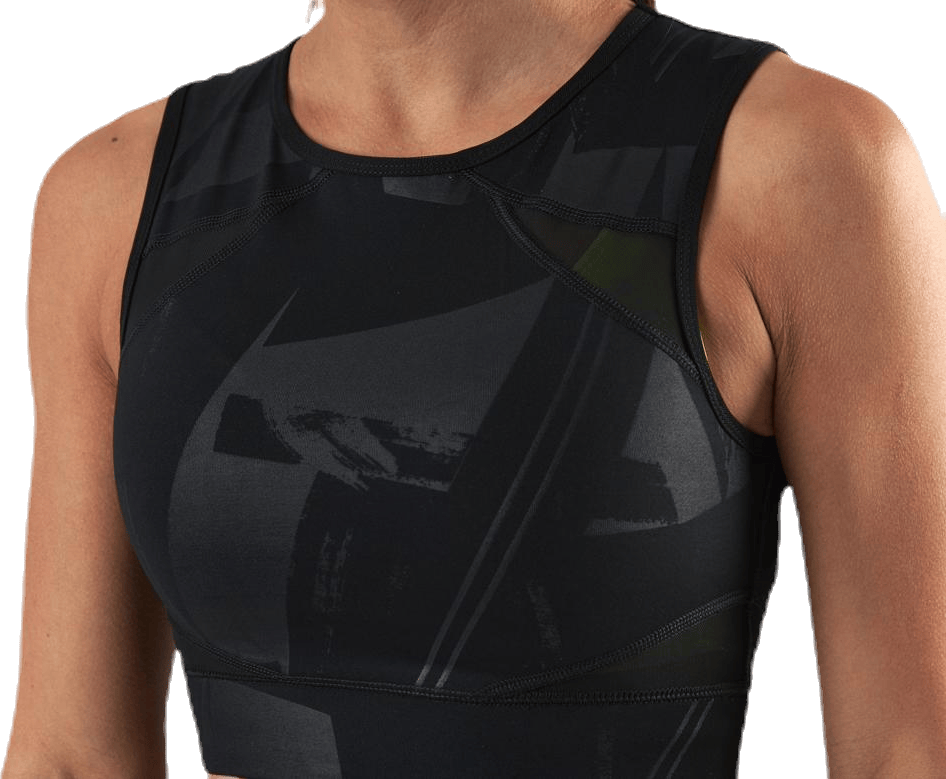 Mado Aop Cropped Training Top Black - Bild 5
