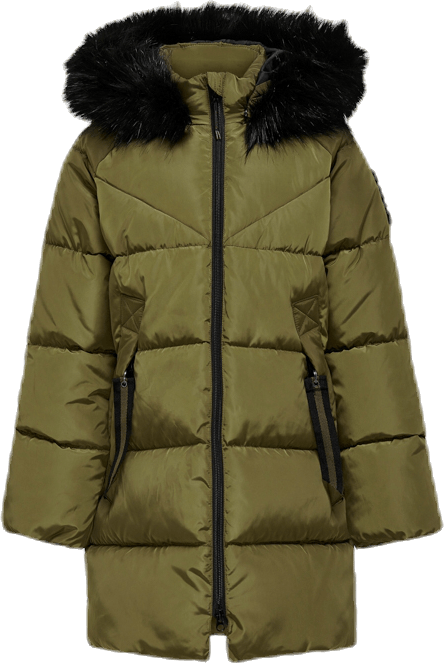 Monica Long Puffer Coat Beige, Unisex, Odevy, bundy, Béžová, 152