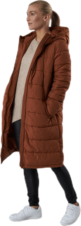 pieces bee long padded jacket