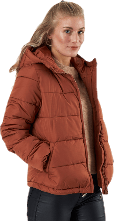 Bee Short Padded Jacket Brown, Female, Apparels, jackets, Brown, L
