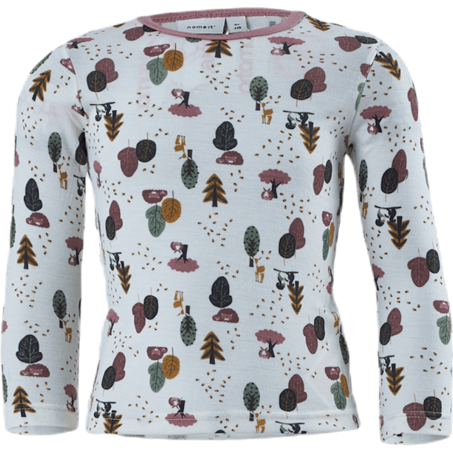 Willit Wool Ls Top White