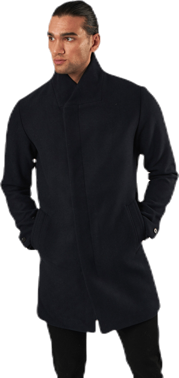 Collum Wool Coat Blue - Bild 5