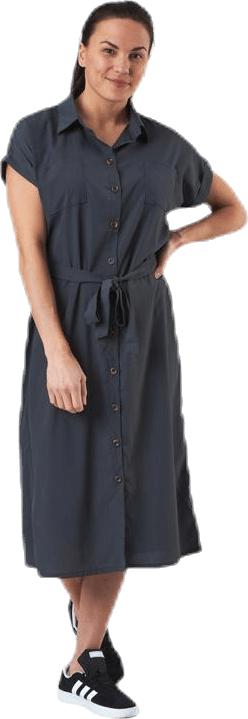 Hannover S/S Shirt Dress Wvn Grey, Female, Vêtements, jupes et robes, Gris, 42