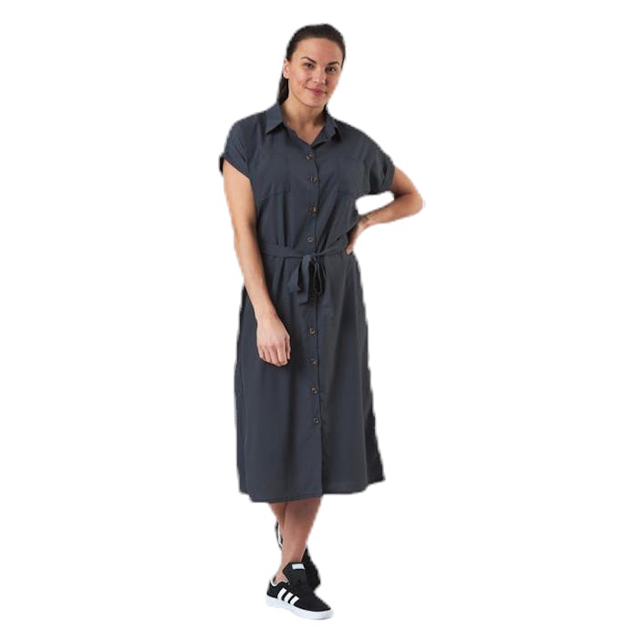 Hannover S/S Shirt Dress Wvn Grey, Female, Abbigliamento, gonne e vestiti, Grigio, 40