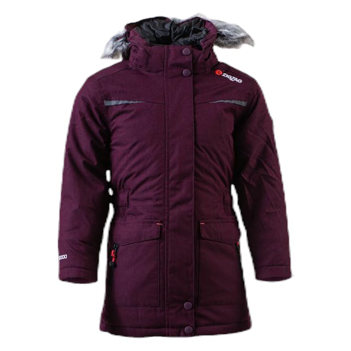 Gitte Girl Melange Parka W-PRO 10000 Purple, Unisex, Klær, jakker, Lilla, 110/116