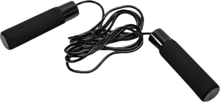 Jump Rope with Weight Black, Unisex, Attrezzature, Attrezzature per l'allenamento, Allenamento, Nero, ONESIZE