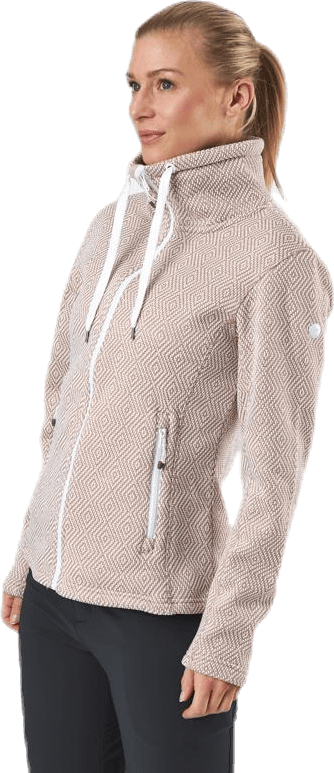 Freida Melange Fleece Jacket Beige, Female, Ropa, chaquetas, Beige, 38