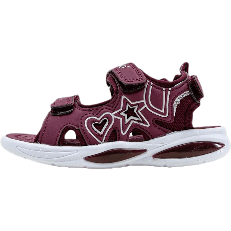 Miki Kids Lite Sandal w Lights Purple